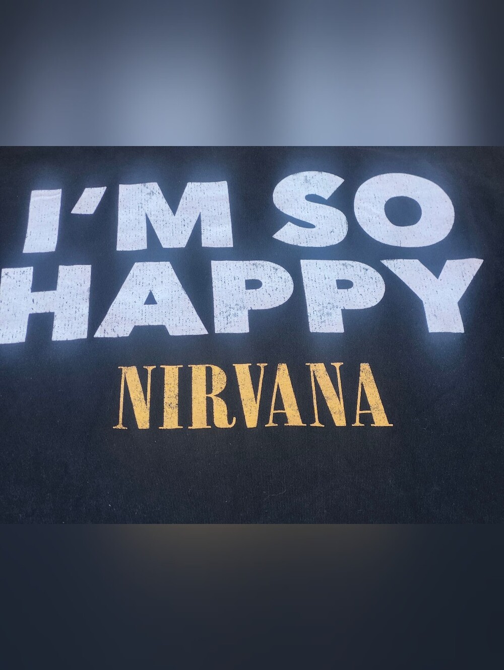 Nirvana I'm so Happy Tee Loose Fit Large
